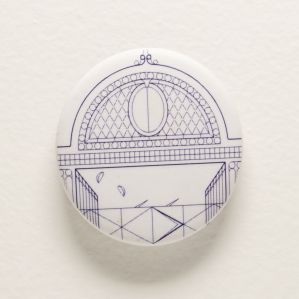 Badge magnétique Cité du design par Yoann Keignart 