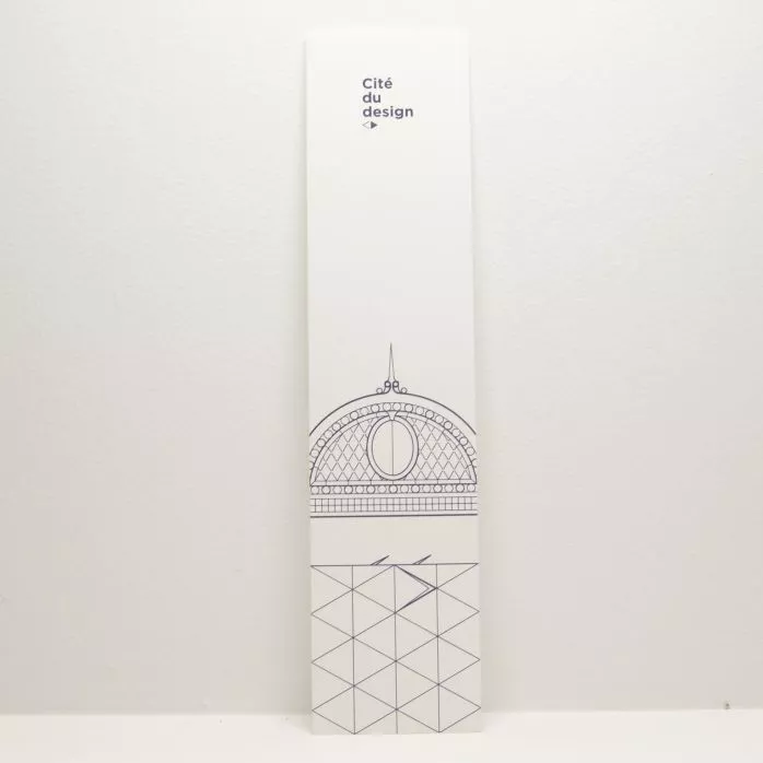 Marque page Cité du design par Yoann Keignart