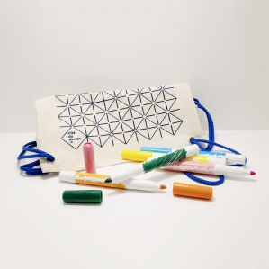 Sac pour enfant à colorier + feutres