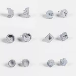ELEMENTS - Boucles d'oreille en béton 