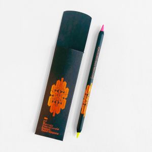 Crayon surligneur 2 couleurs fluo Biennale Internationale Design Saint-Etienne 2017