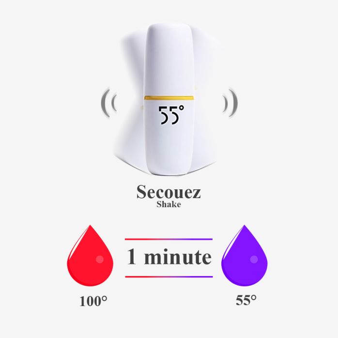 55° Bouteille thermos et refroidisseur en acier inoxydable 