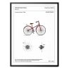 Affiche d'un brevet d'un vélo "BICYCLE"