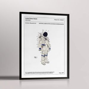Affiche d'un brevet d'une combinaison d'astronaute de la NASA "SPACE SUIT"
