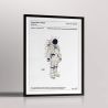 Affiche d'un brevet d'une combinaison d'astronaute de la NASA "SPACE SUIT"