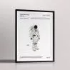 Affiche d'un brevet d'une combinaison d'astronaute de la NASA "SPACE SUIT"