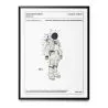 Affiche d'un brevet d'une combinaison d'astronaute de la NASA "SPACE SUIT"