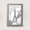 Carte postale lumineuse, à énergie solaire - Modèle tour effeil - "Citigami"