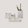 Porte crayon et petit plateau de bureau série de 3 pièces