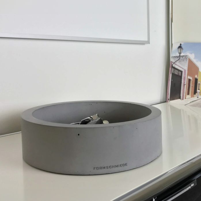 Boîte en béton et couvercle liège Corkbox - Rasia