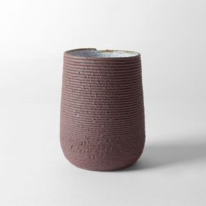 Tasse en argile couleur brique en impression 3D