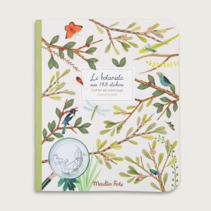 Cahier de coloriage avec stickers Le botaniste
