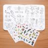 Cahier de coloriage avec stickers Le botaniste