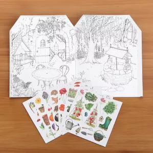 Cahier stickers Le jardinier Le Jardin du Moulin - 20 pages