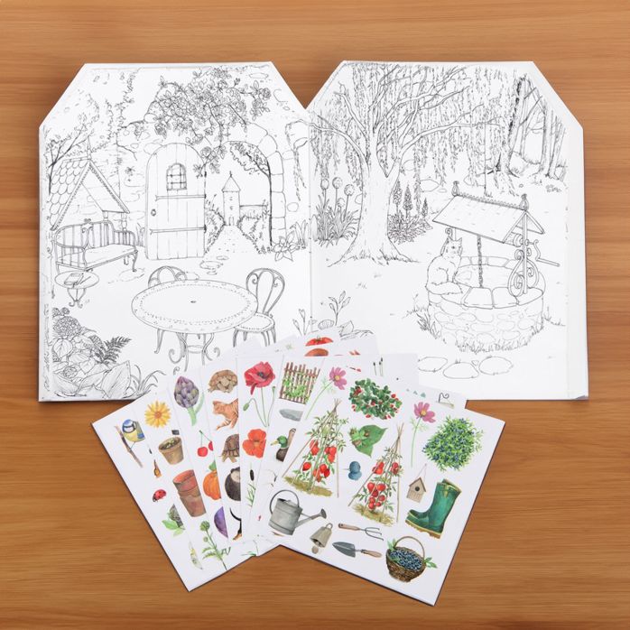 Cahier stickers Le jardinier Le Jardin du Moulin - 20 pages