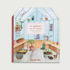 Cahier stickers Le jardinier Le Jardin du Moulin - 20 pages