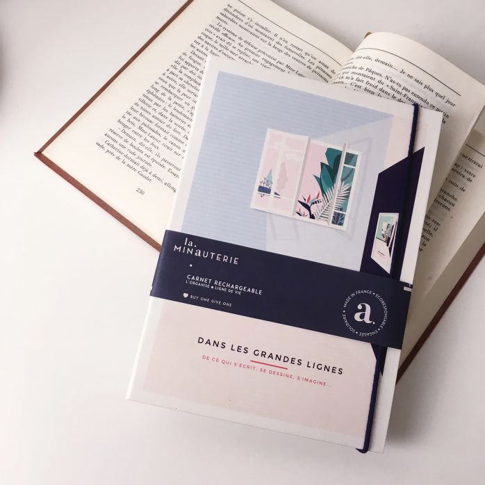 Ligne de vie - Carnet A5 "L'organisé" le cahier à points120 pages