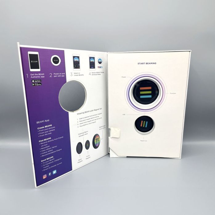 Badge éléctronique multimédia programmable