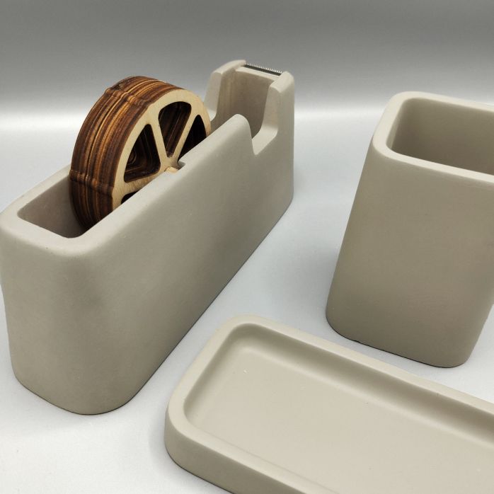Ensemble de bureau en béton