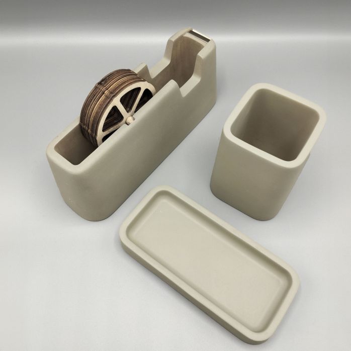 Ensemble de bureau en béton