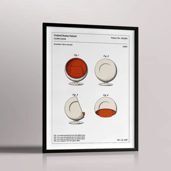 L'affiche technique "Globe Chair"
