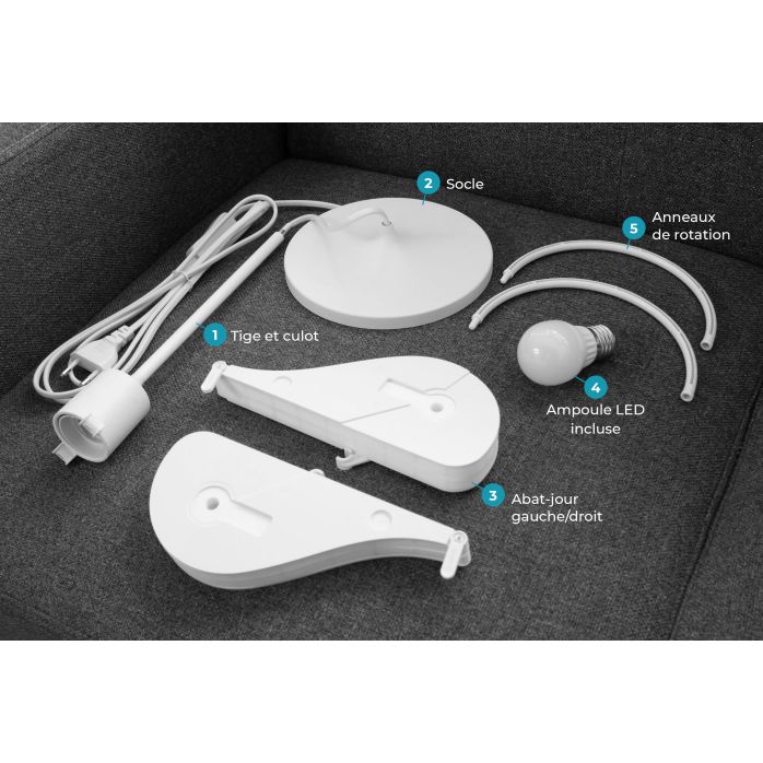 Lampe à poser en papier NANUM X STOOLY