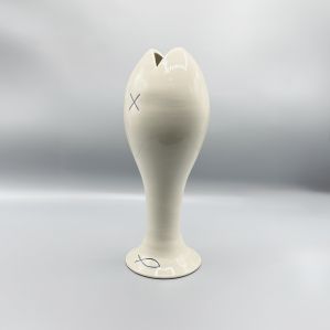 Vase soliflore "Holy fish" Par Pierangelo Caramia et Bottega Vestita