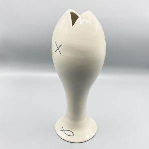Vase soliflore "Holy fish" Par Pierangelo Caramia et Bottega Vestita