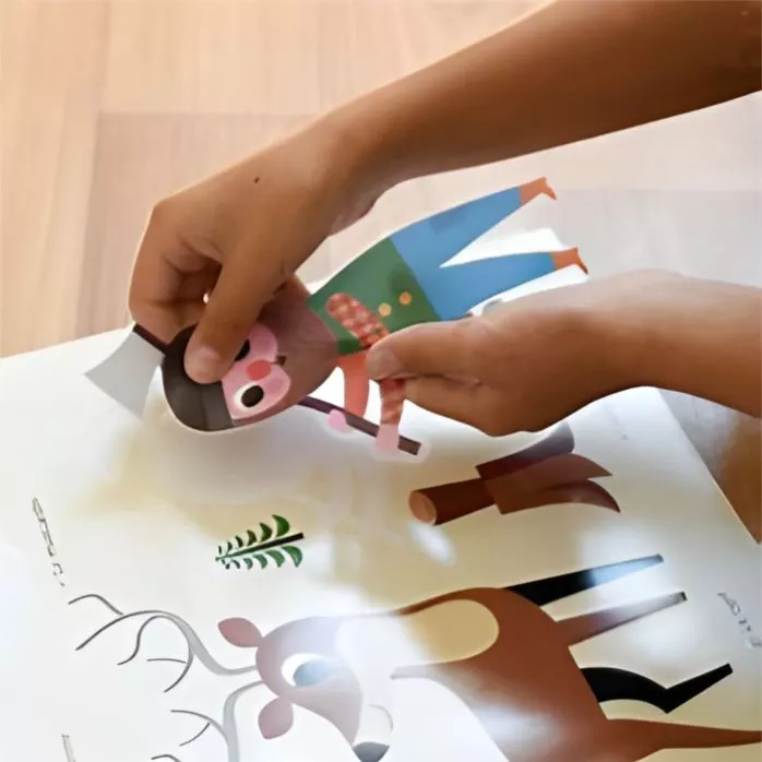 Poster pédagogique + 45 stickers - forêt