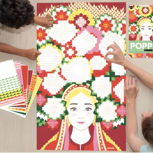 Poster pédagogique + 1600 stickers - Flower Crown