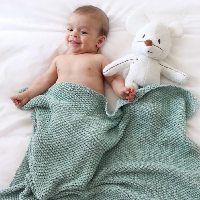 Kit de tricot couverture bébé
