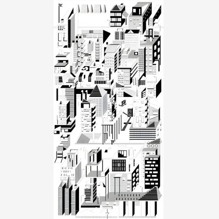 Poster à colorier géant - downtown