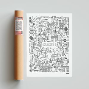 Affiche "Douce France" 50x 70 cm