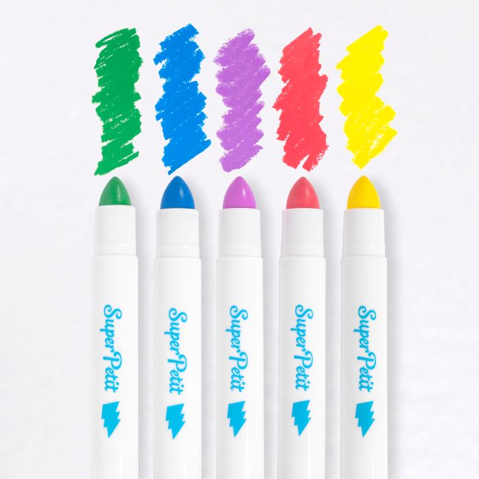 Lot de 5 Crayons de Cire Doux