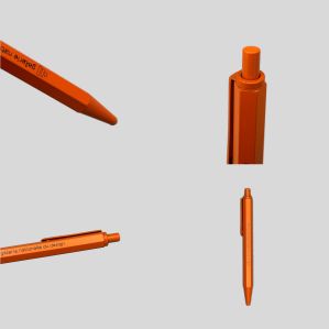 Stylo Métal orange - Galerie nationale du design