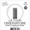 Boule à neige Tour Observatoire — Collection Quartier Créatif