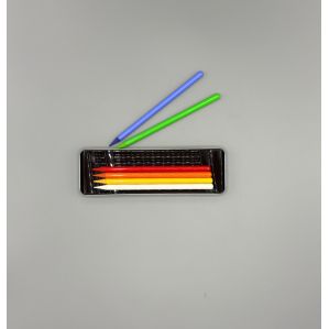 Boite métal avec 6 crayons graphites de couleurs quartier créatif