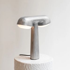 TGV, lampe à poser - Aluminium brut