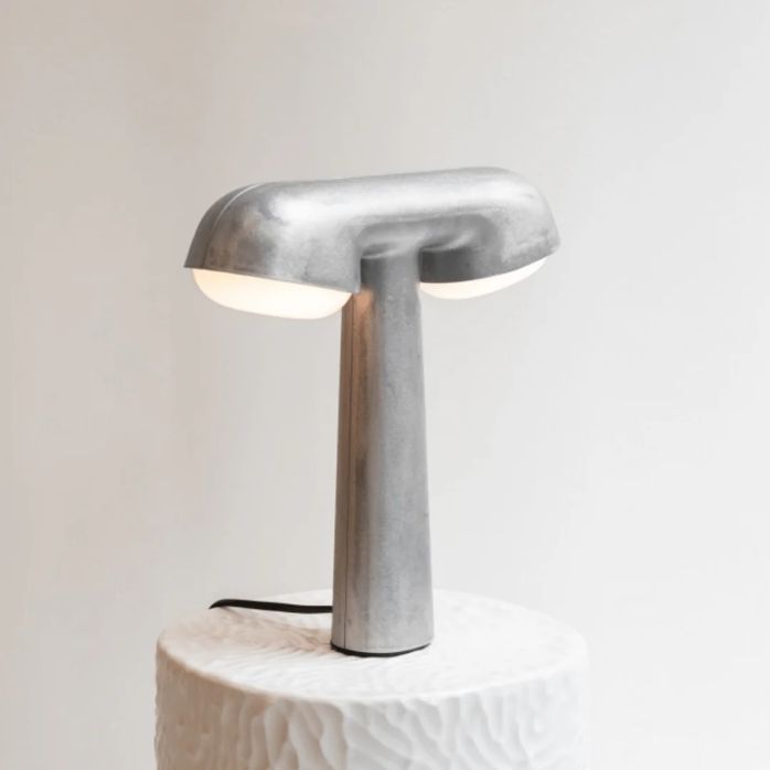 TGV, lampe à poser - Aluminium brut