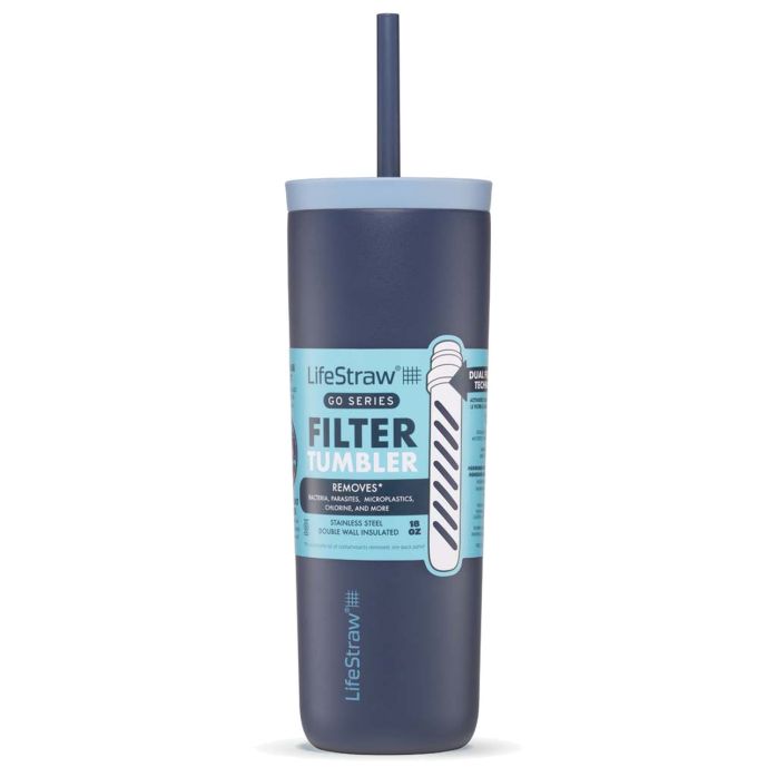 LifeStraw Go Series Tumbler 18oz Stainless Steel Aegean Sea