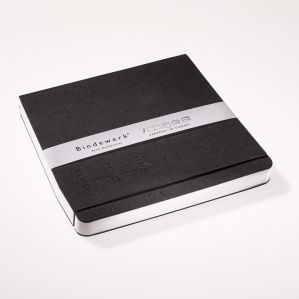 sketchbook Bauhaus 21x21 cm 120g Black - Pages blanches
